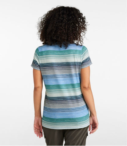 Women's Everyday SunSmart® Tee, Short-Sleeve Stripe | L.L.Bean Best Seller