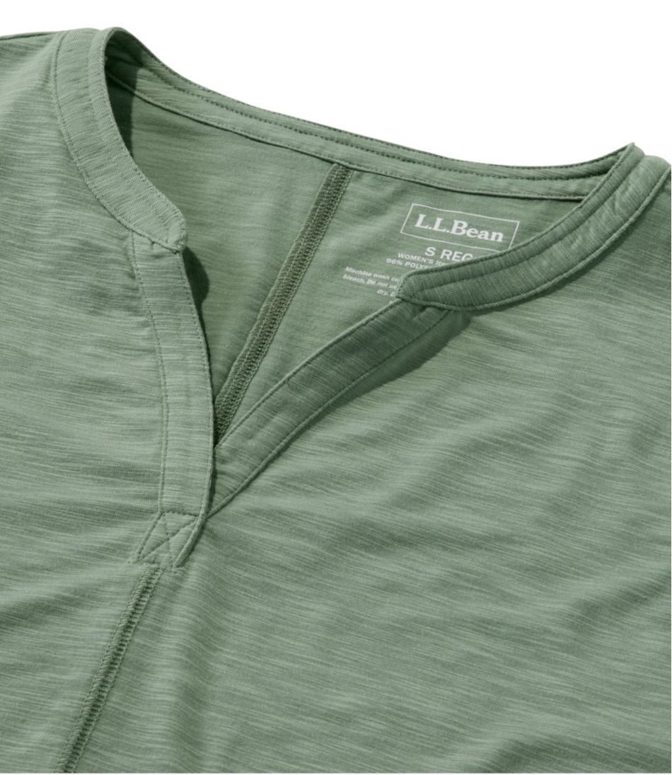 Women's Streamside Tee, Three-Quarter-Sleeve Splitneck | L.L.Bean Essential