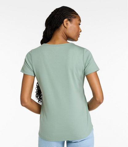 Women's L.L.Bean Tee, Short-Sleeve Notch-Neck | L.L.Bean Great Value