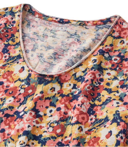Women's Organic Cotton Tee, V-Neck Short-Sleeve Print | L.L.Bean Trending