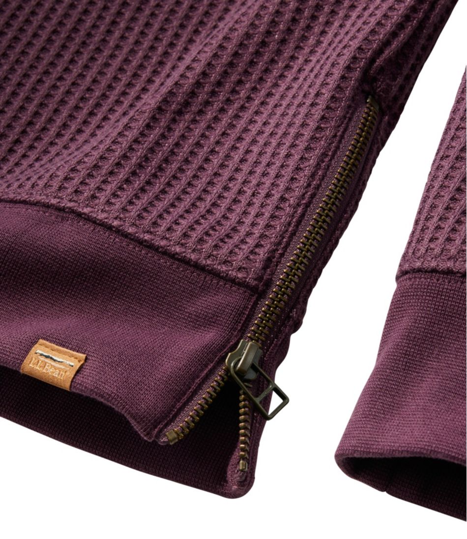 Women's Birchwood Brushed Waffle Top, Crewneck | L.L.Bean Essential