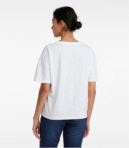 Women's Signature Slub Tee, Short-Sleeve Henley | L.L.Bean Featured