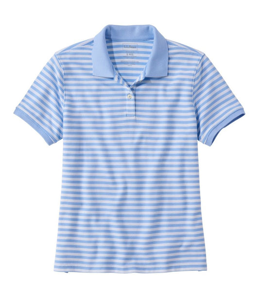 Women's Premium Double L Polo, Short-Sleeve Relaxed Fit Stripe | L.L.Bean Exclusive