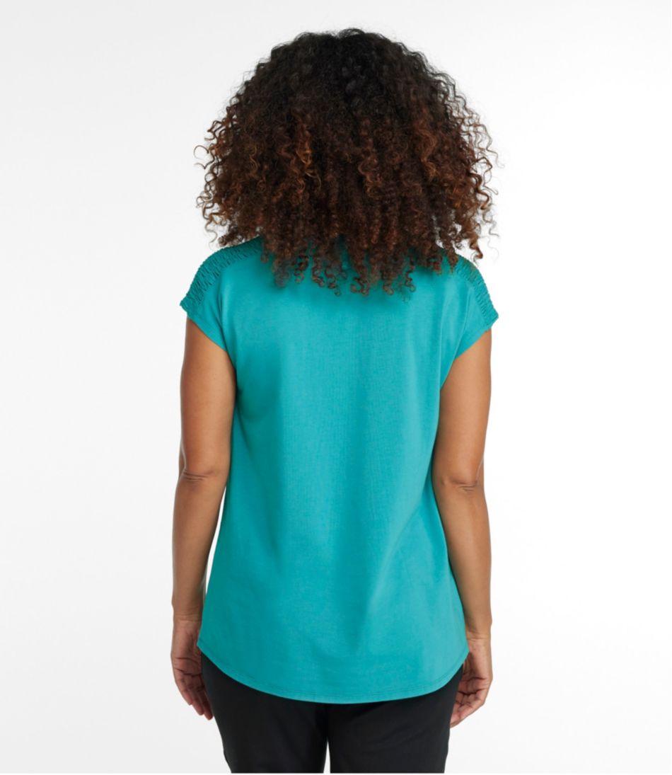 Women's Beyond Soft V-Neck Tee, Short Sleeve | L.L.Bean Classic
