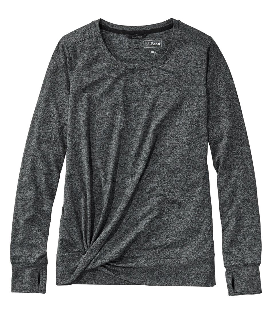 Women's VentureSoft Twist-Front Top, Long-Sleeve | L.L.Bean Essential