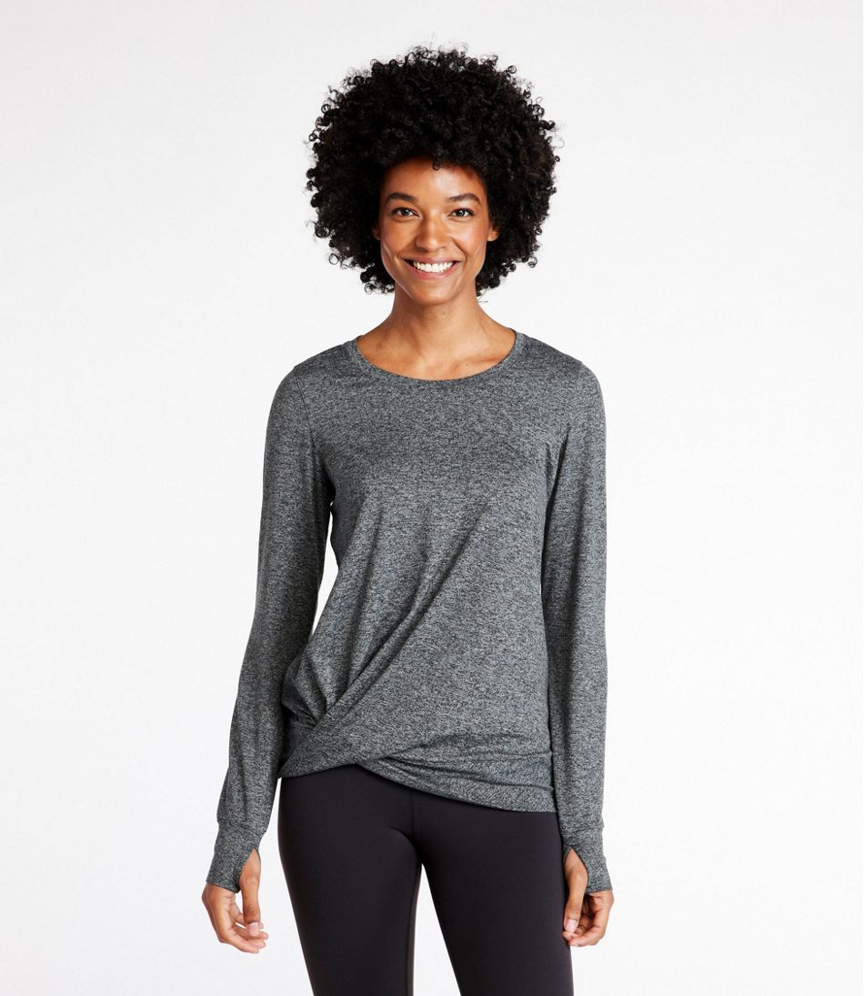 Women's VentureSoft Twist-Front Top, Long-Sleeve | L.L.Bean Essential