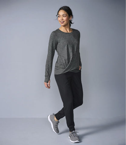 Women's VentureSoft Twist-Front Top, Long-Sleeve | L.L.Bean Essential
