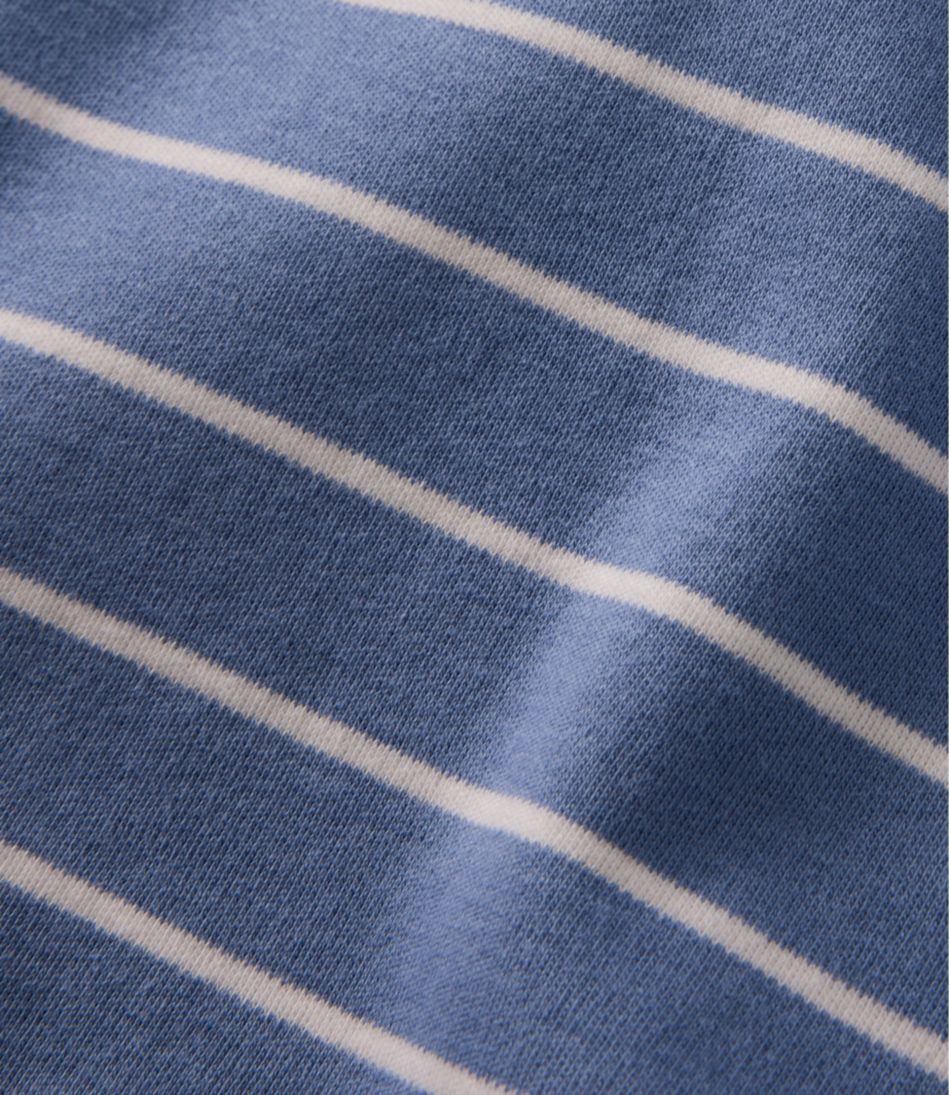 Women's L.L.Bean Tee, Short-Sleeve Notch-Neck Stripe | L.L.Bean Exclusive