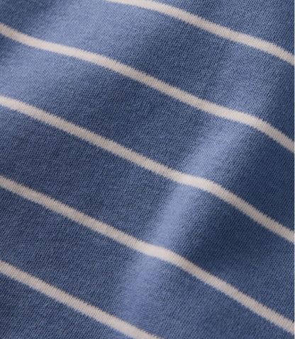 Women's L.L.Bean Tee, Short-Sleeve Notch-Neck Stripe | L.L.Bean Exclusive