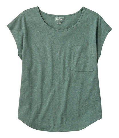 Women's Linen/Cotton Tee, Short-Sleeve Scoopneck | L.L.Bean Essential