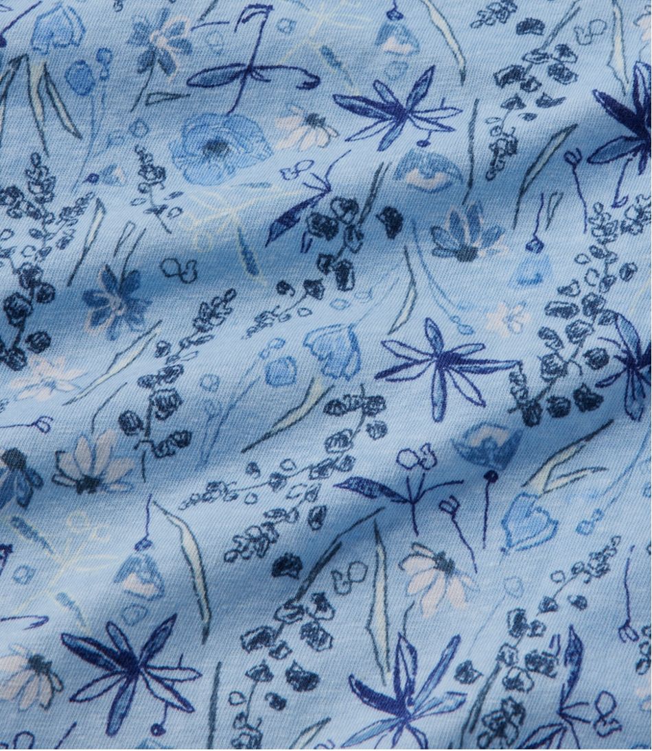 Women's Linen/Cotton Tee, Short-Sleeve Scoopneck Print | L.L.Bean Featured