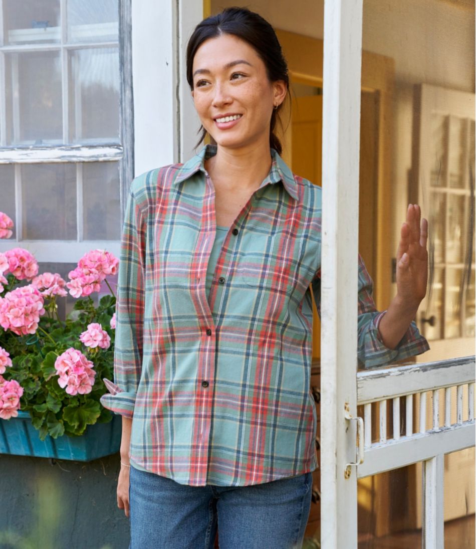 Women's Scotch Plaid Flannel Shirt, Relaxed | L.L.Bean Popular