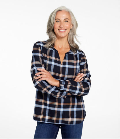 Women's Whisperweight Flannel Popover Shirt | L.L.Bean Exclusive