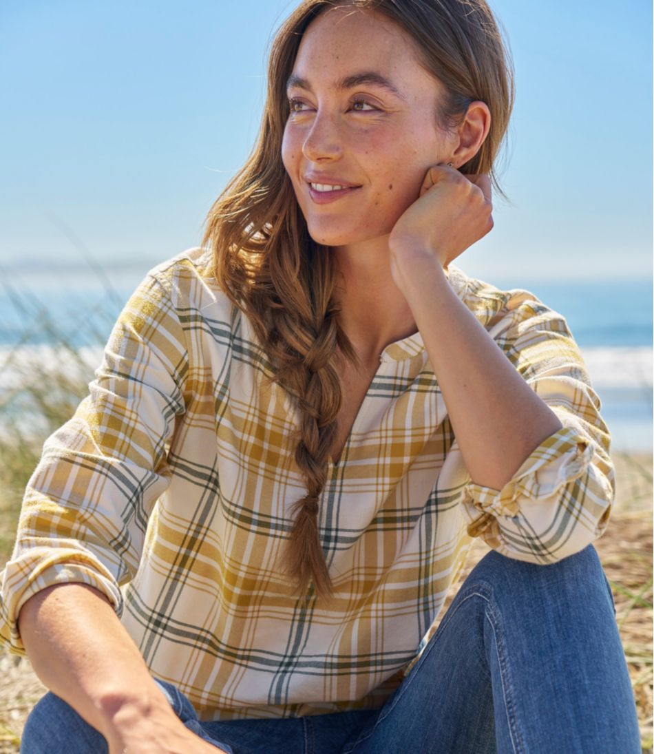 Women's Whisperweight Flannel Popover Shirt | L.L.Bean Exclusive