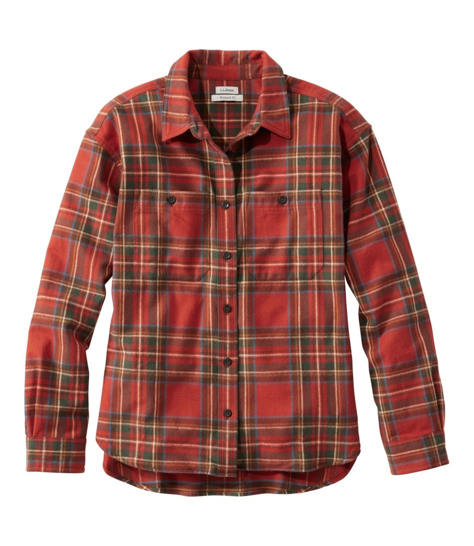 Women's Scotch Plaid Flannel Shirt, Boyfriend | L.L.Bean Classic