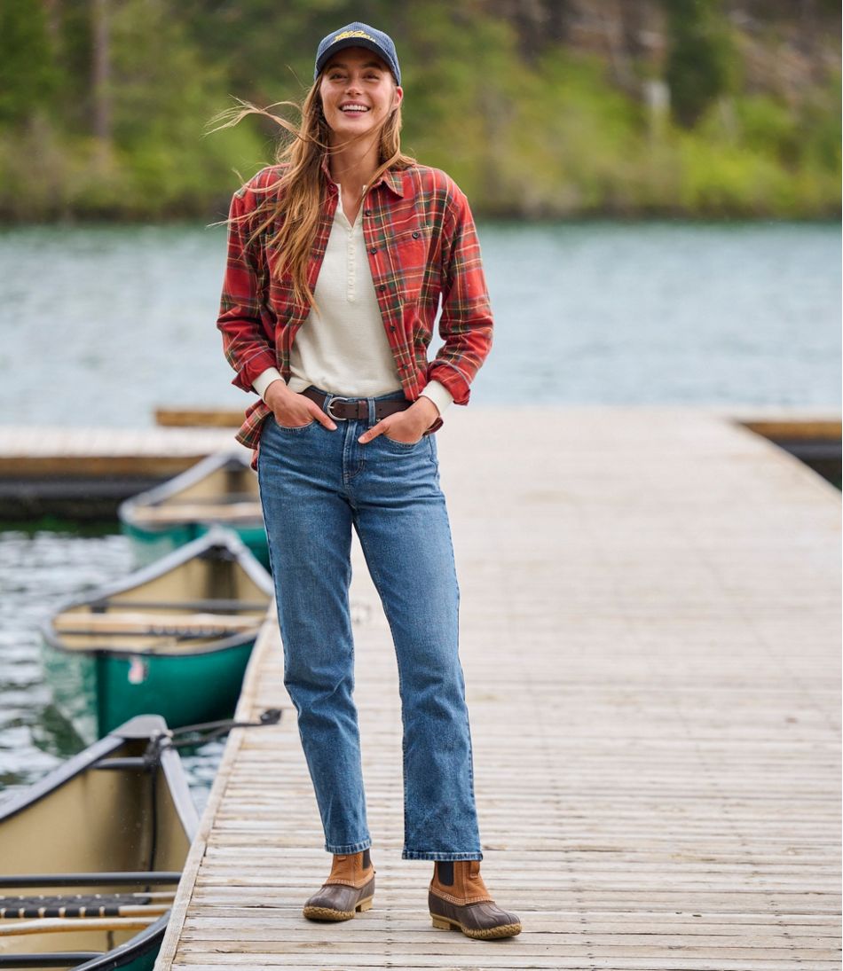 Women's Scotch Plaid Flannel Shirt, Boyfriend | L.L.Bean Classic