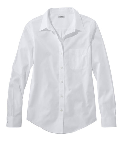 Women's Wrinkle-Free Pinpoint Oxford Shirt, Long-Sleeve Relaxed Fit | L.L.Bean Everyday
