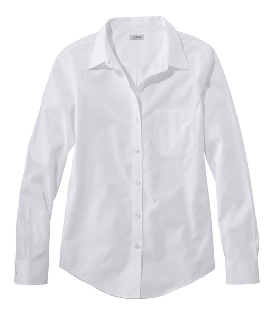 Women's Wrinkle-Free Pinpoint Oxford Shirt, Long-Sleeve Relaxed Fit | L.L.Bean Everyday