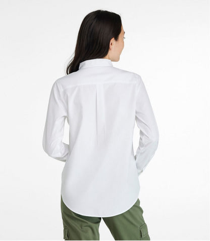 Women's Wrinkle-Free Pinpoint Oxford Shirt, Long-Sleeve Relaxed Fit | L.L.Bean Everyday