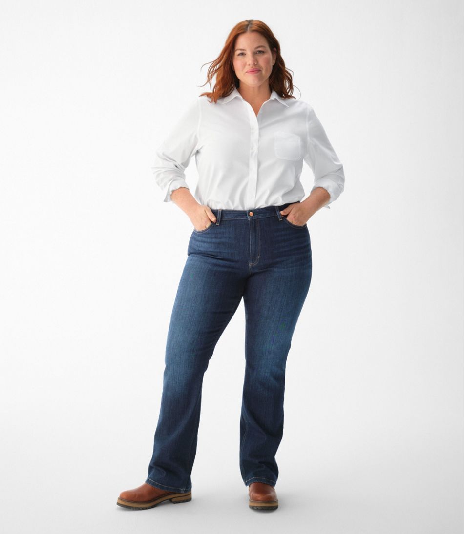 Women's Wrinkle-Free Pinpoint Oxford Shirt, Long-Sleeve Relaxed Fit | L.L.Bean Everyday