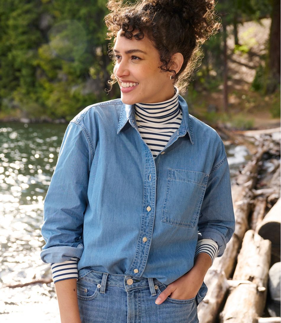Women's L.L.Bean Denim Boyfriend Shirt | L.L.Bean Value