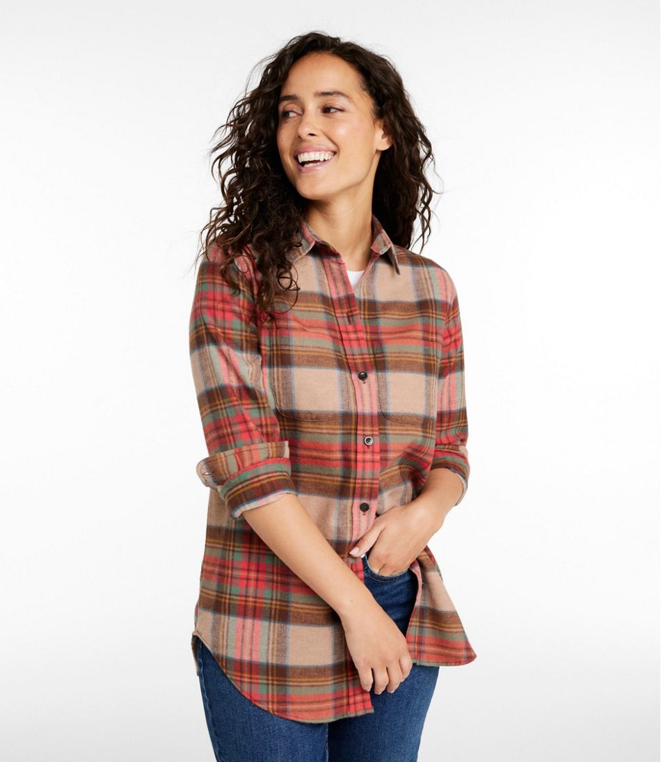 Women's Scotch Plaid Flannel Shirt, Tunic | L.L.Bean Latest