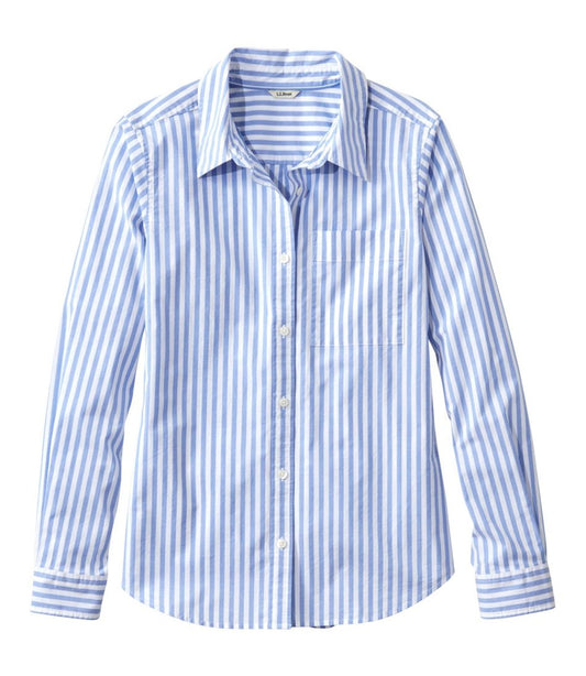 Women's Essential Cotton Poplin Shirt, Long-Sleeve | L.L.Bean Best Seller