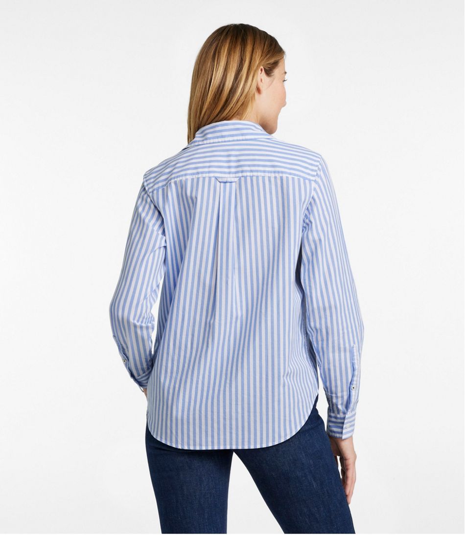 Women's Essential Cotton Poplin Shirt, Long-Sleeve | L.L.Bean Best Seller