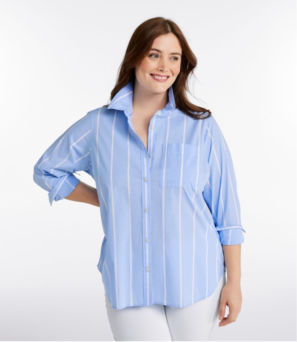 Women's Essential Cotton Poplin Shirt, Long-Sleeve | L.L.Bean Best Seller