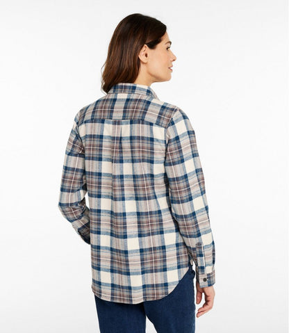 Women's Scotch Plaid Flannel Shirt, Quarter-Zip | L.L.Bean Recommended