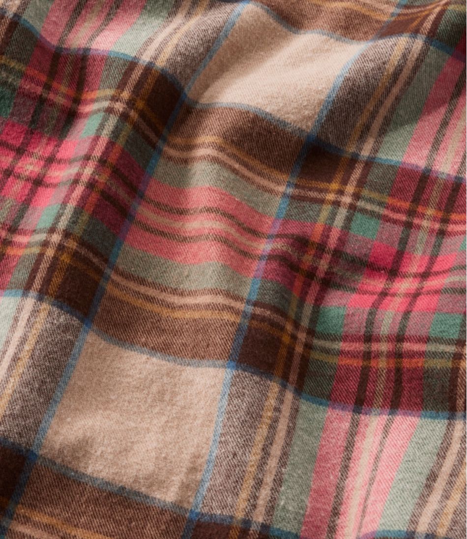 Women's Scotch Plaid Flannel Shirt, Quarter-Zip | L.L.Bean Recommended