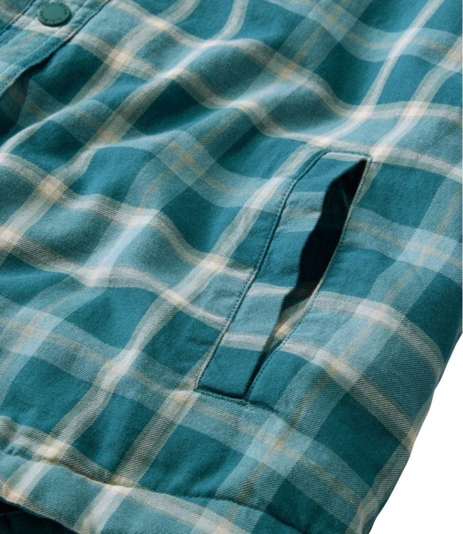 Women's Fleece-Lined Flannel Shirt, Snap-Front Plaid | L.L.Bean Classic