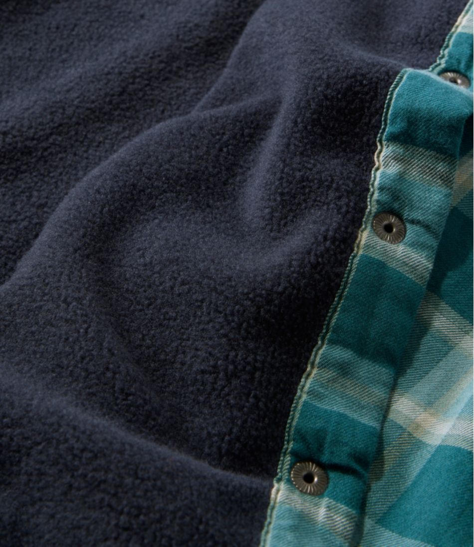 Women's Fleece-Lined Flannel Shirt, Snap-Front Plaid | L.L.Bean Classic