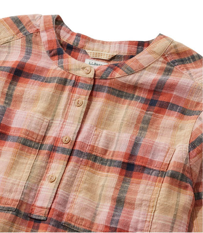 Women's L.L.Bean Day Breeze Shirt, Long-Sleeve Collarless | L.L.Bean Everyday