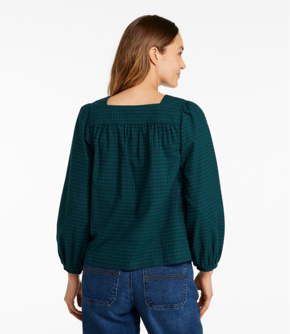 Women's Whisperweight Flannel Shirt, Squareneck | L.L.Bean Value