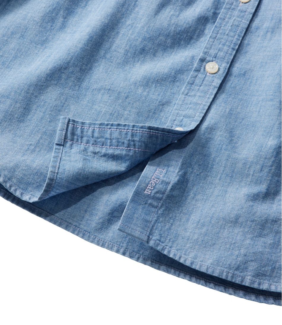 Women's Essential Cotton Shirt, Chambray Long Sleeve | L.L.Bean Latest