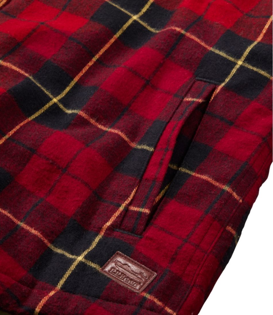 Women's Scotch Plaid Flannel Shirt, Sherpa-Lined Zip Hoodie | L.L.Bean Best Seller