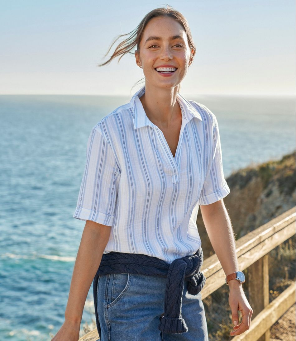 Women's Cloud Gauze Shirt, Polo | L.L.Bean Classic