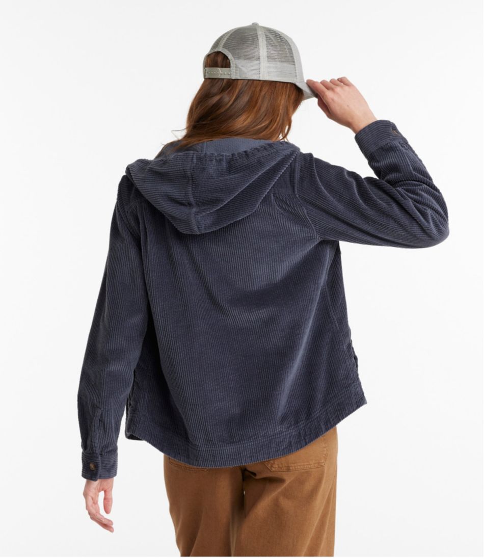 Women's Comfort Corduroy Relaxed Shirt, Zip Hoodie | L.L.Bean Value