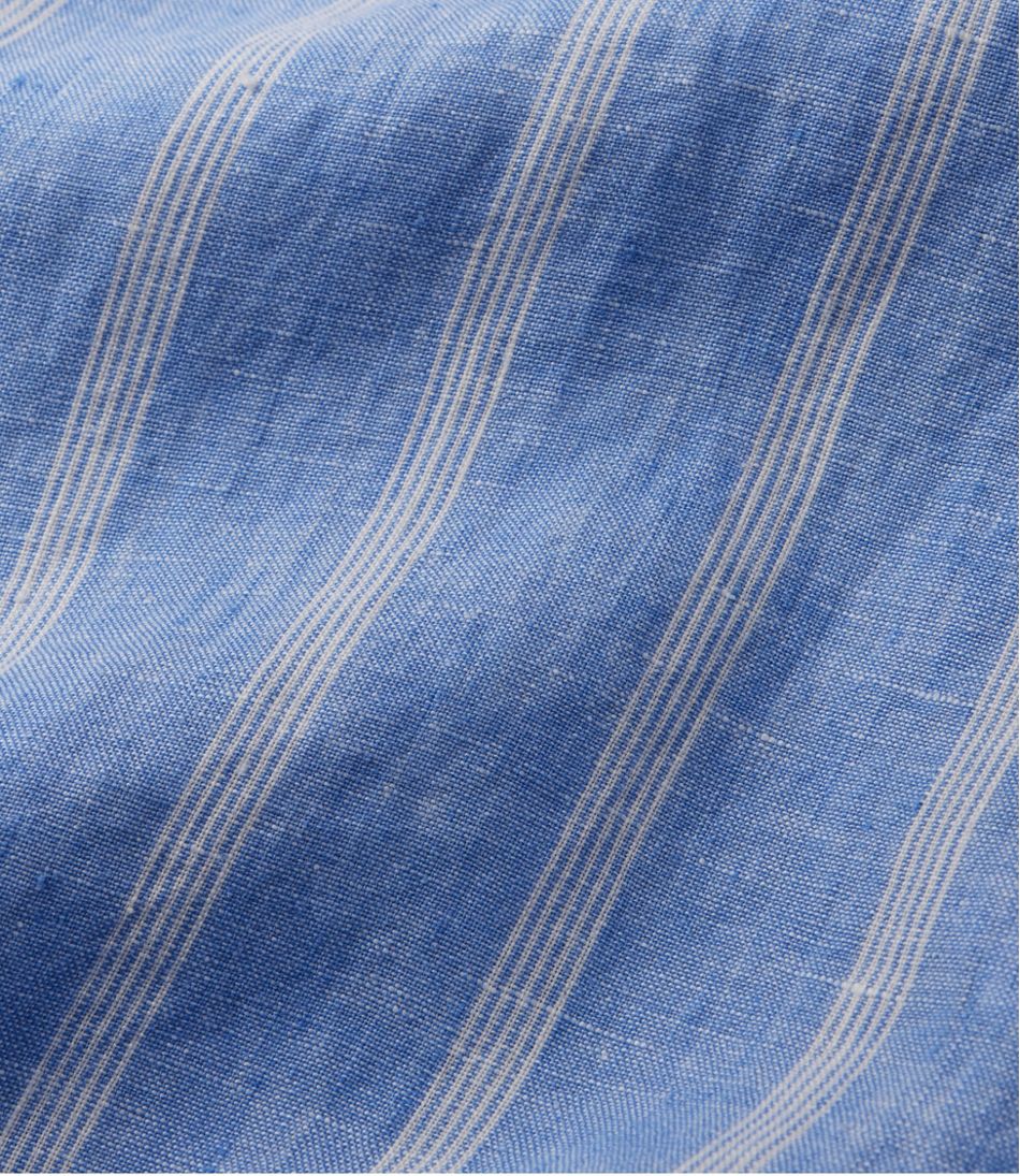 Women's Premium Washable Linen Shirt, Splitneck Stripe | L.L.Bean Great Value