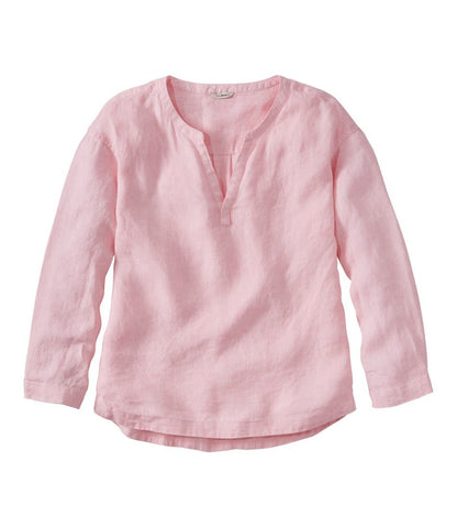 Women's Premium Washable Linen Shirt, Splitneck | L.L.Bean Latest