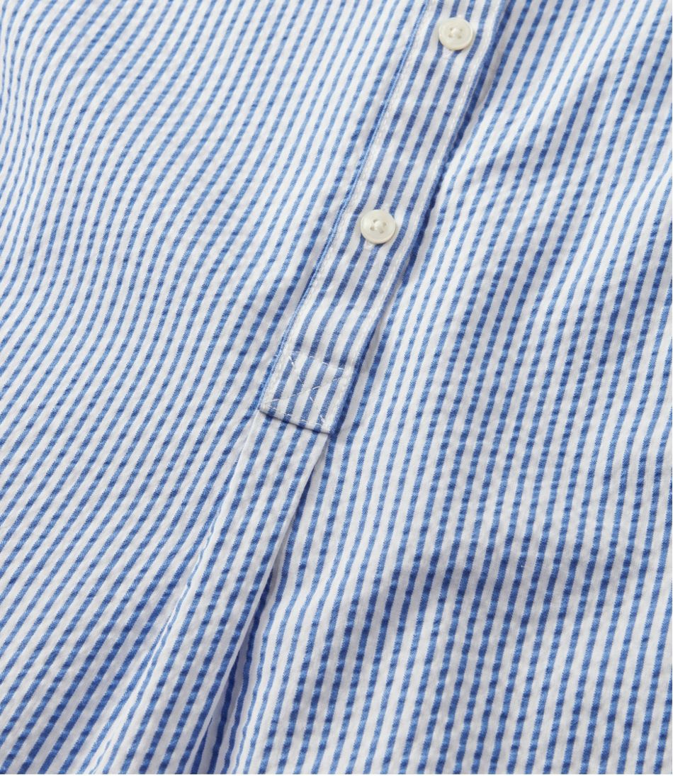 Women's Vacationland Seersucker Shirt, Short-Sleeve Popover Stripe | L.L.Bean Featured