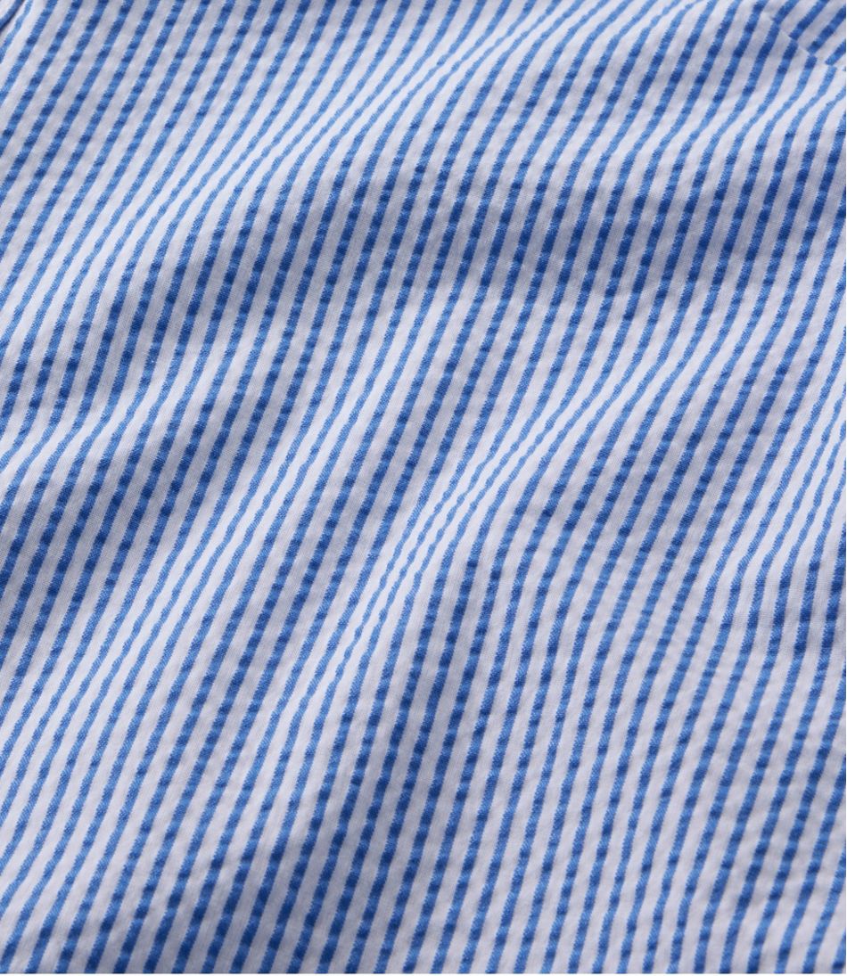 Women's Vacationland Seersucker Shirt, Short-Sleeve Popover Stripe | L.L.Bean Featured