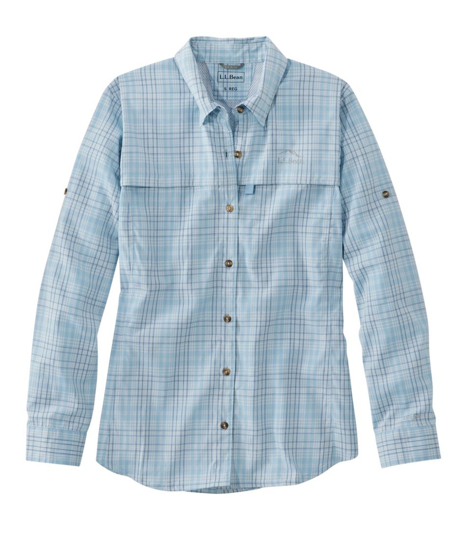 Women's Tropicwear Shirt, Plaid Long-Sleeve | L.L.Bean Best Seller