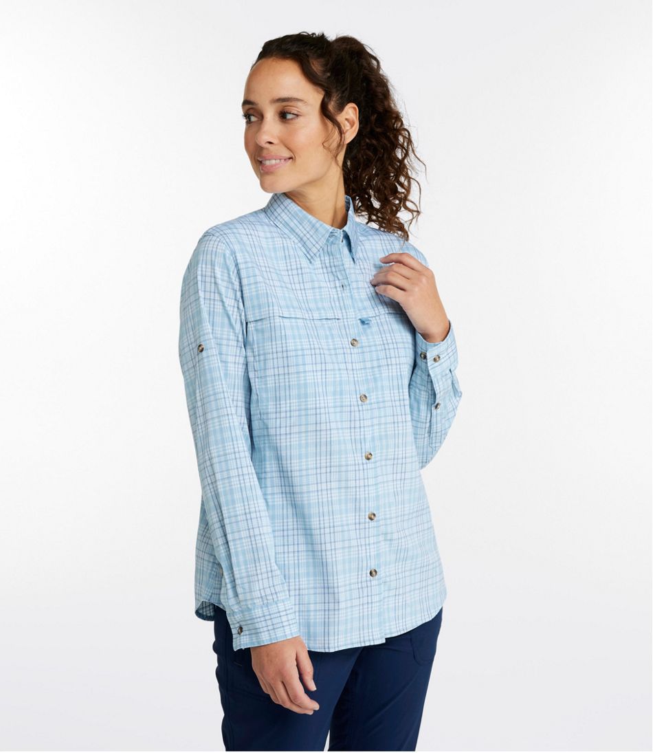 Women's Tropicwear Shirt, Plaid Long-Sleeve | L.L.Bean Best Seller