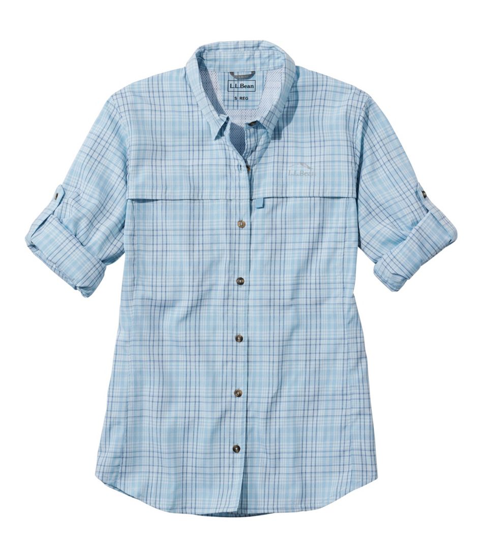 Women's Tropicwear Shirt, Plaid Long-Sleeve | L.L.Bean Best Seller