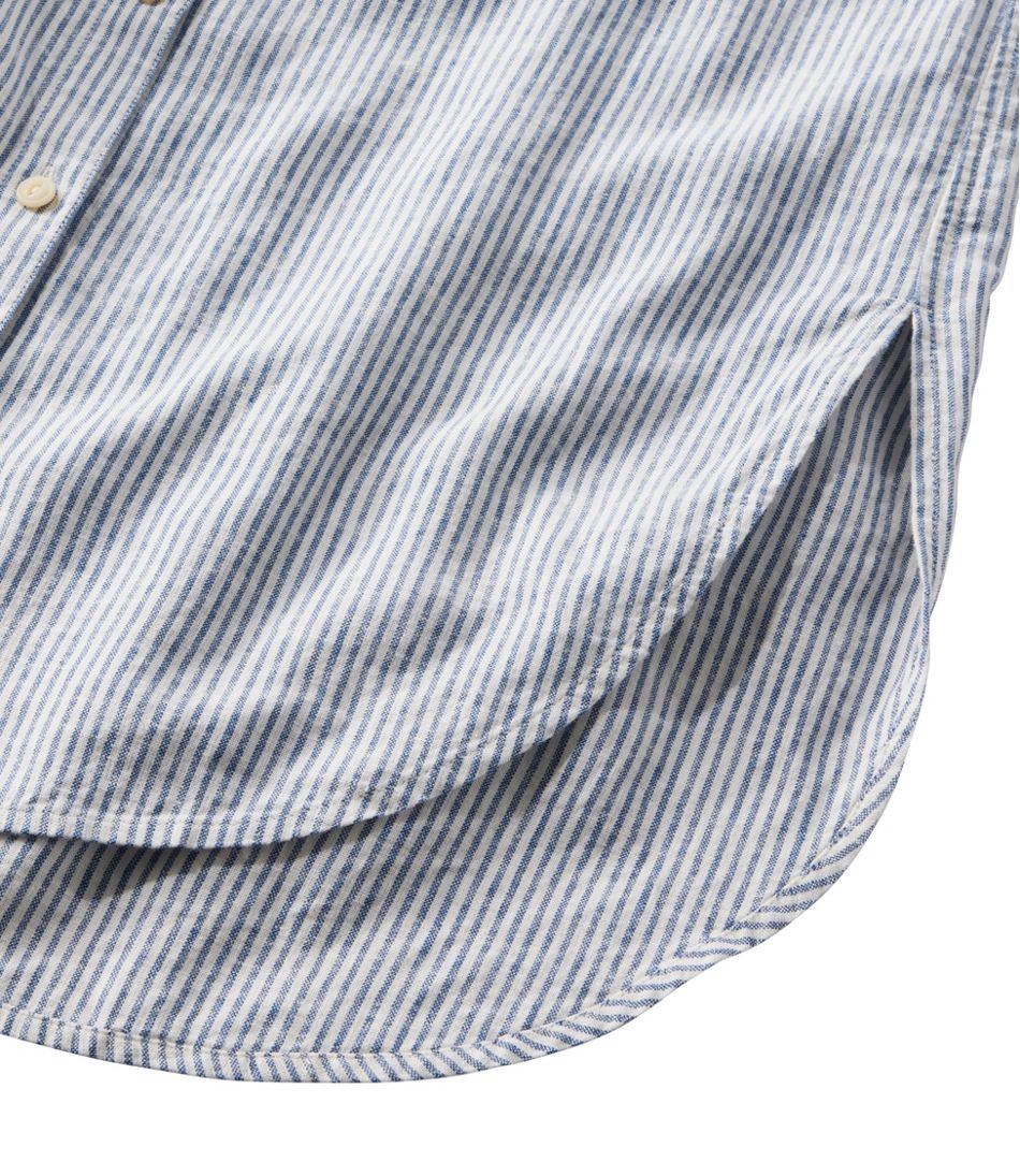 Women's Signature Linen-Blend Button-Front Shirt, Sleeveless | L.L.Bean Recommended