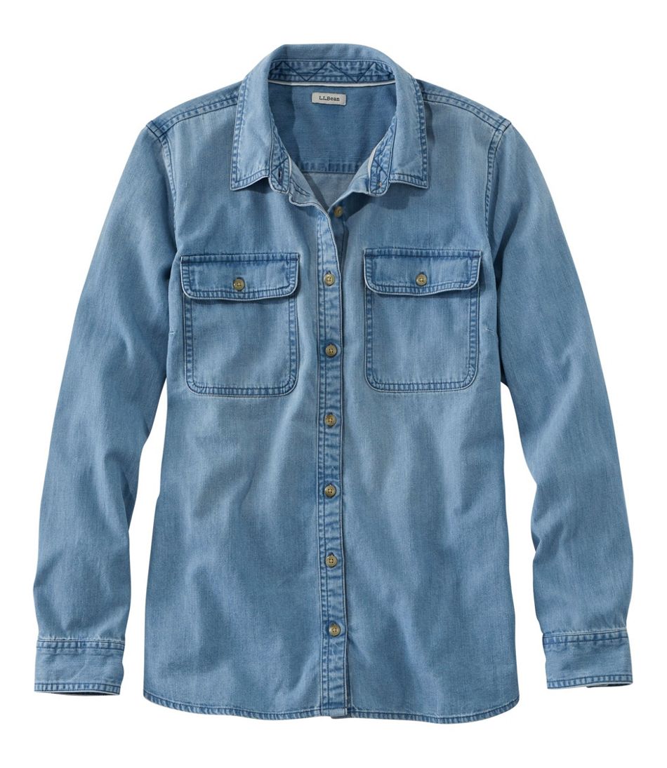 Women's L.L. Bean Heritage Washed Denim Shirt, Long-Sleeve | L.L.Bean Signature