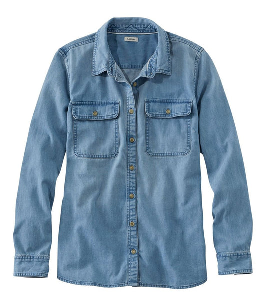 Women's L.L. Bean Heritage Washed Denim Shirt, Long-Sleeve | L.L.Bean Signature