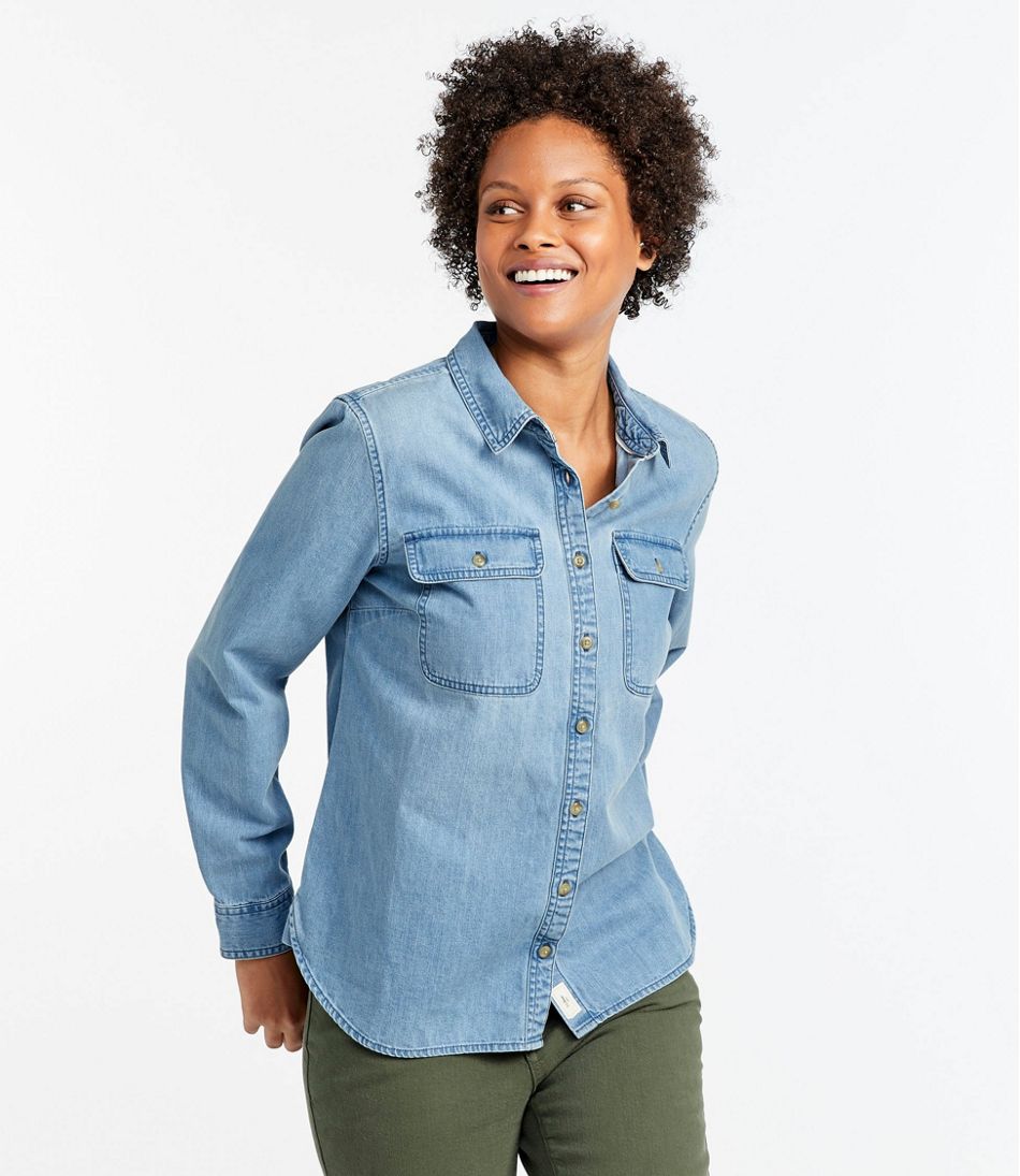 Women's L.L. Bean Heritage Washed Denim Shirt, Long-Sleeve | L.L.Bean Signature